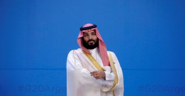 Saudi Arabia's Crown Prince Mohammed bin Salman waits for the family photo during the G-20 summit, Buenos Aires, Argentina, Nov. 30, 2018. (Reuters Photo)