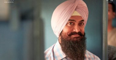 Aamir Khan in a poster of  "Laal Singh Chaddha." (Courtesy of Ministry of Culture and Tourism)