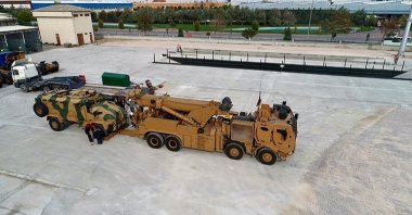 Tests on domestic M4K Partially Mine-Protected Recovery Vehicles were completed in January 2020. (AA Photo)