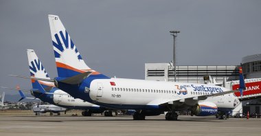 SunExpress planes are seen at Antalya Airport, in Antalya province, southern Turkey, May 31, 2020. (AA Photo)