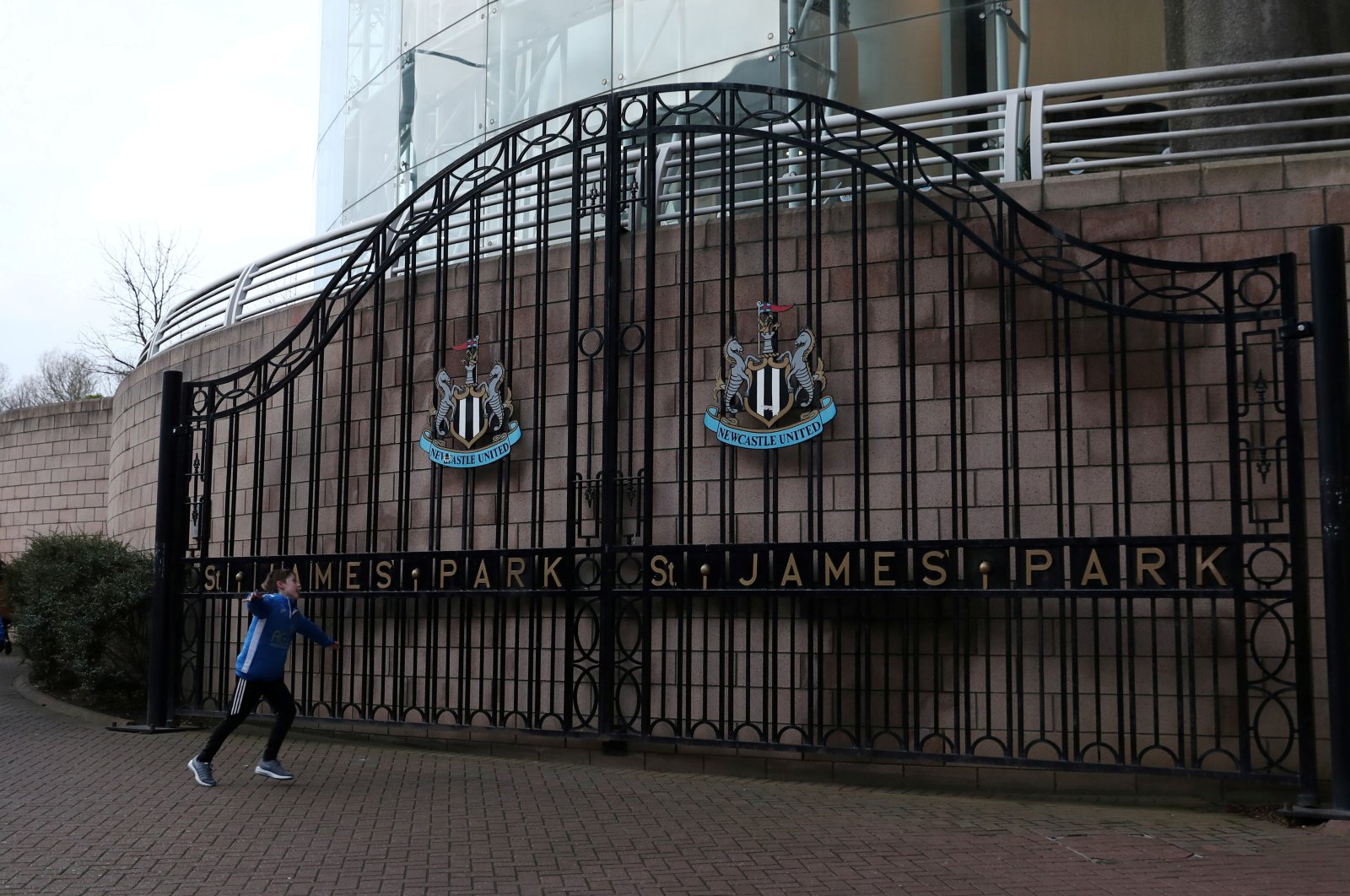 This Jan. 18, 2020, file photo, shows the general view outside St James' Park, Newcastle, England. (Reuters Photo)
