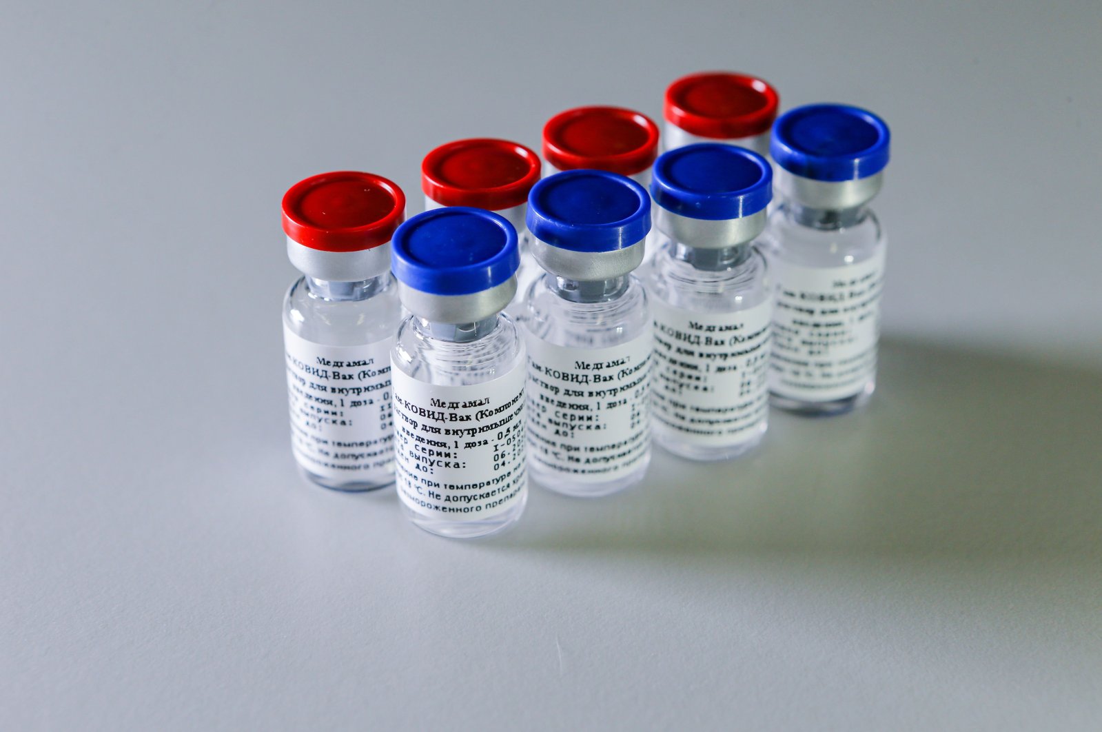 This handout picture taken on August 6, 2020 and provided by the Russian Direct Investment Fund shows the vaccine against the coronavirus disease, developed by the Gamaleya Research Institute of Epidemiology and Microbiology. (AFP Photo / Russian Direct Investment Fund / Handout)