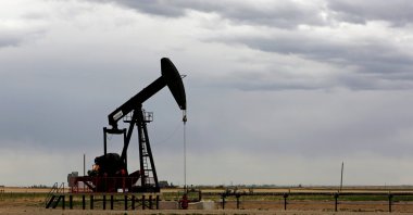 A TORC Oil & Gas pump jack is seen near Granum, Alberta, Canada, May 6, 2020. (Reuters Photo)