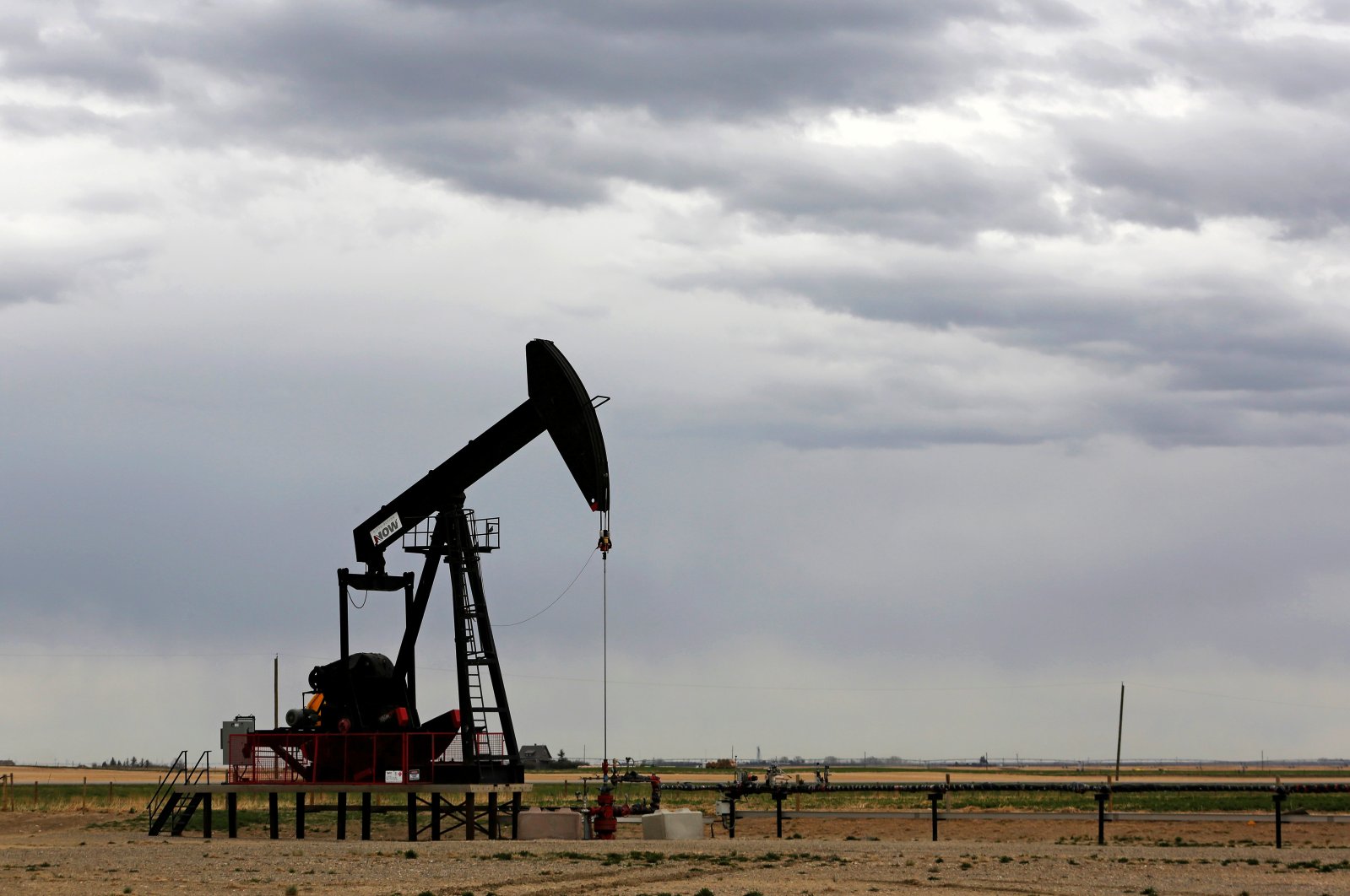 A TORC Oil & Gas pump jack is seen near Granum, Alberta, Canada, May 6, 2020. (Reuters Photo)