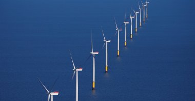 General view of the Walney Extension offshore wind farm operated by Orsted off the coast of Blackpool, U.K., Sept. 5, 2018. (Reuters Photo)