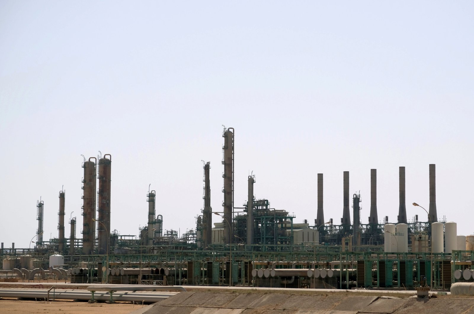 A view shows Ras Lanuf Oil and Gas Co. in Ras Lanuf, Libya Aug. 18, 2020. (Reuters Photo)