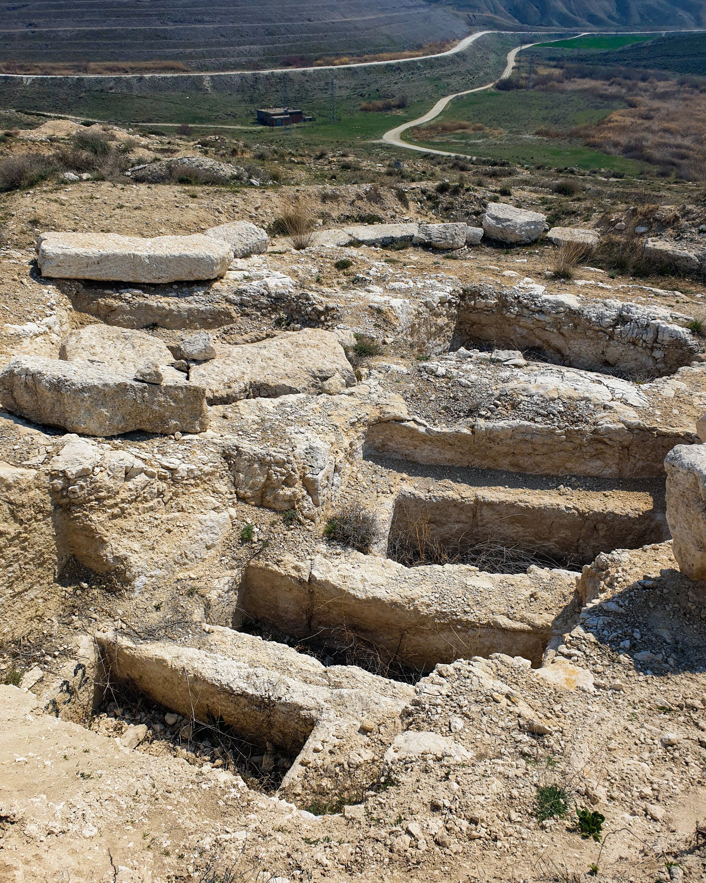 The southeast sides of the Juliopolis Necropolis houses many remains of ancient walls and structures. (Photo by Argun Konuk)
