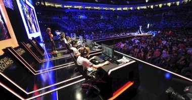 Photo shows a snippet from the 2015 Turkey Grand Finals at Ülker Sports and Events Hall in Istanbul, Jan. 25, 2020. (FILE Photo)