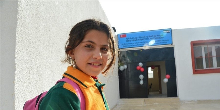 School restored by Turkey in Syria’s Tal Abyad ready for students