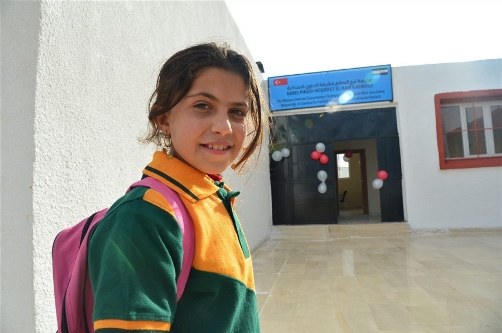 A school that was damaged by YPG/PKK terrorists is ready to host students after being restored by Turkey, Dec. 4, 2019. (IHA Photo)