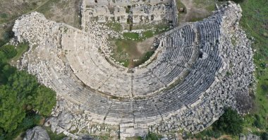 The concert will take place at the restored theater of the ancient city of Patara, Antalya, southern Turkey, Aug. 22, 2020. (IHA PHOTO)