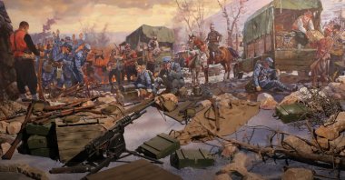 The Panorama December 25 Museum depicts the city's struggle during the War of Independence with oil paintings by Alexander Samsonov, in Gaziantep, southeastern Turkey, Aug. 26, 2020. (AA Photo)