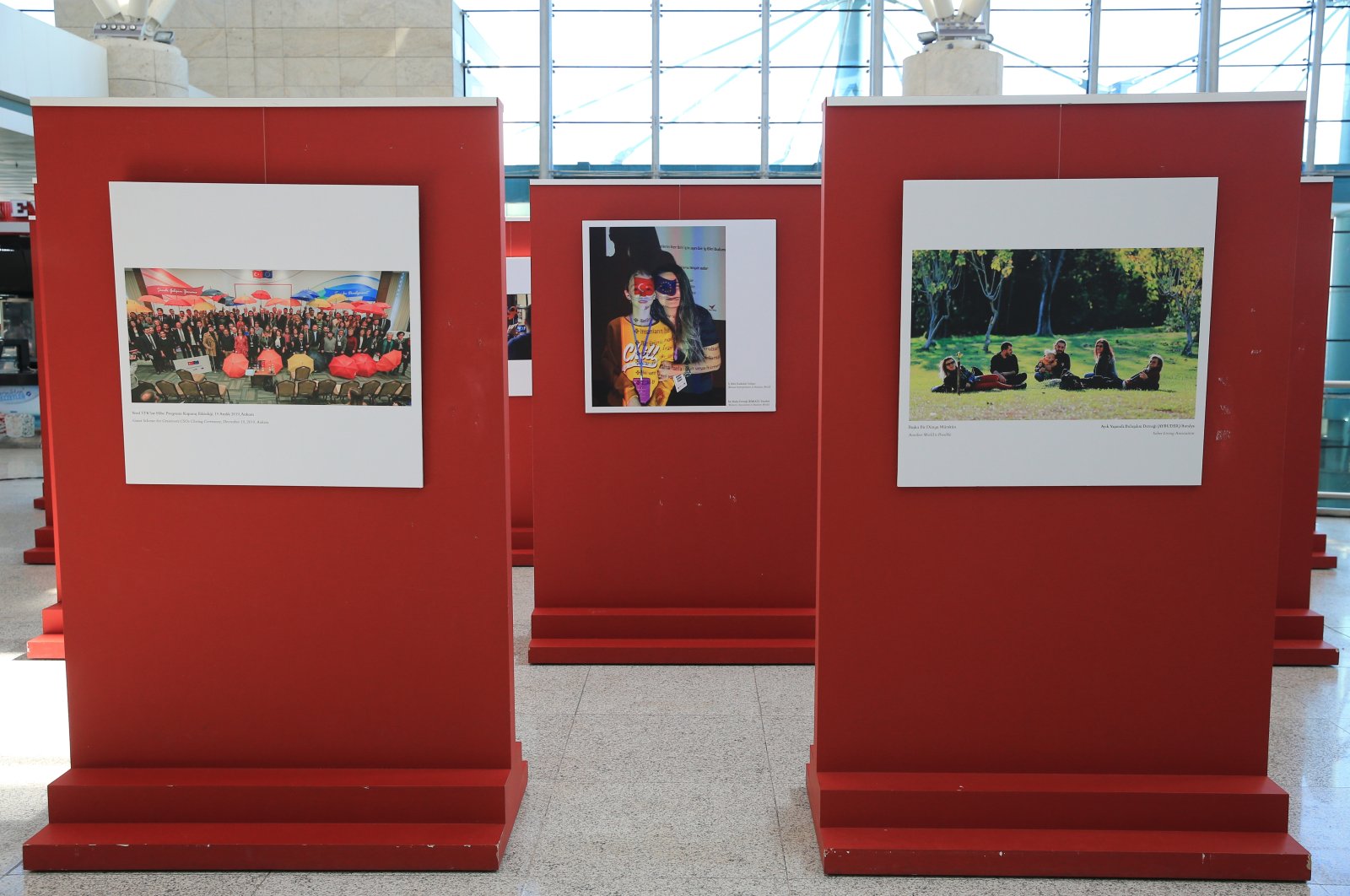 Some photos at the Civil Society Support Programme Photography Exhibition, Ankara, Turkey, Aug. 24, 2020. (AA PHOTO)
