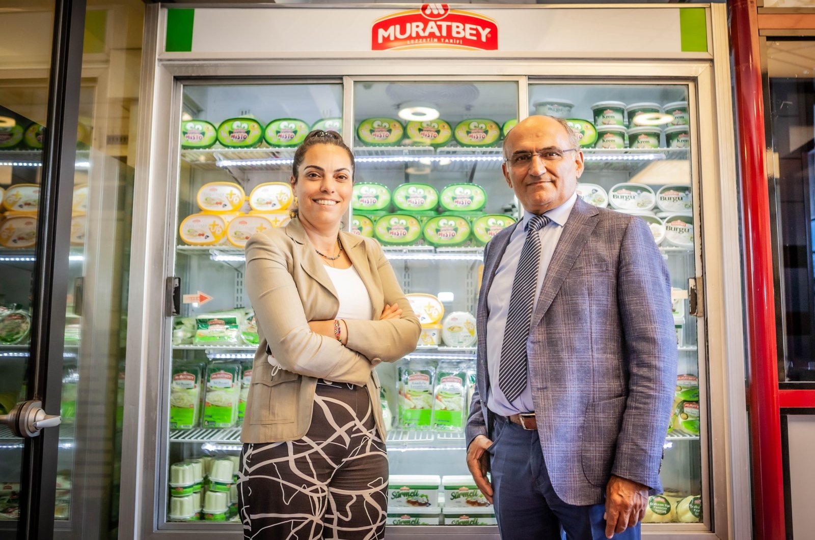 Muratbey CEO and Chairman of the Board Necmi Erol (R) spoke the Turkish language daily, Sabah, in Istanbul, Turkey, Aug. 28, 2020. (Sabah Photo)