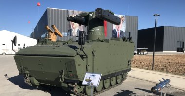 Yalman Weapon System displayed at Roketsan's Rocket Launch, Space Systems and Advanced Technologies Research Center in Ankara, Aug. 30, 2020. (AA Photo)