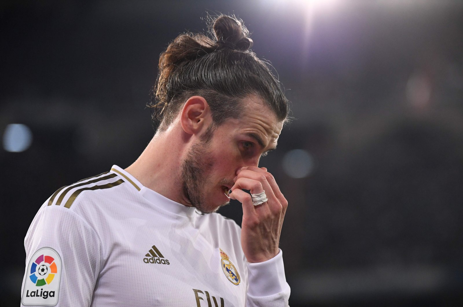 Real Madrid's Gareth Bale reacts during a La Liga match against Celta de Vigo, in Madrid, Spain, Feb. 16, 2020. (AFP Photo)