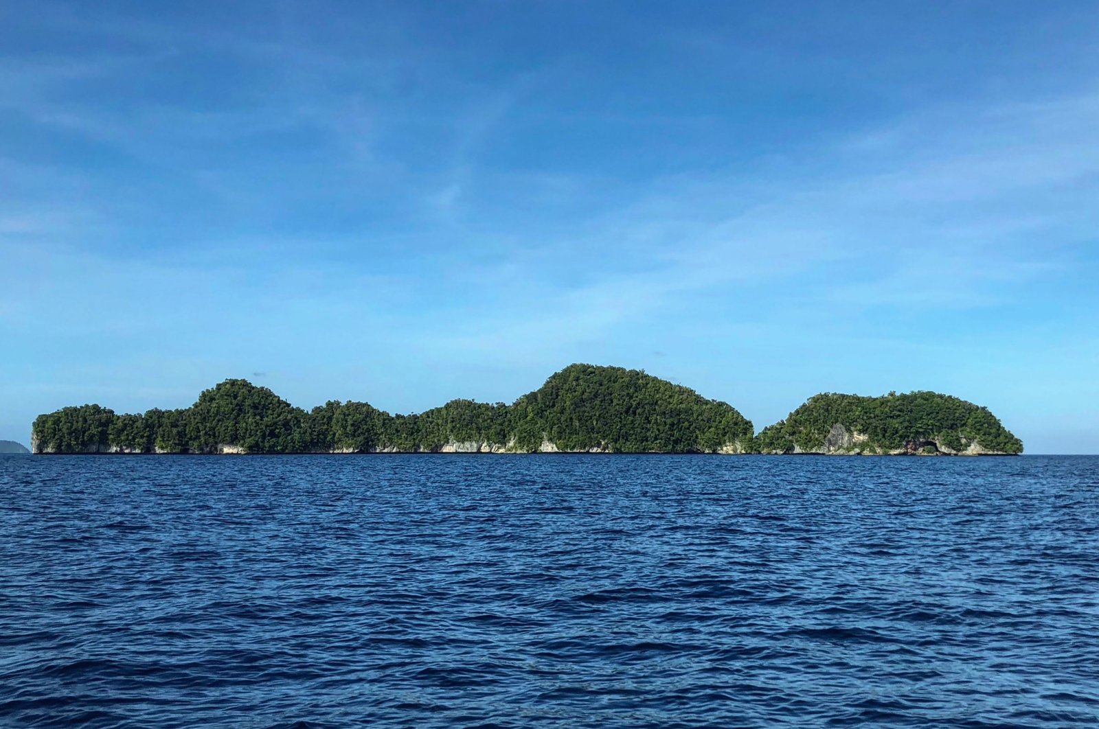 A general view of Rock islands in the Pacific island nation of Palau, Feb. 15, 2018. (AFP Photo)