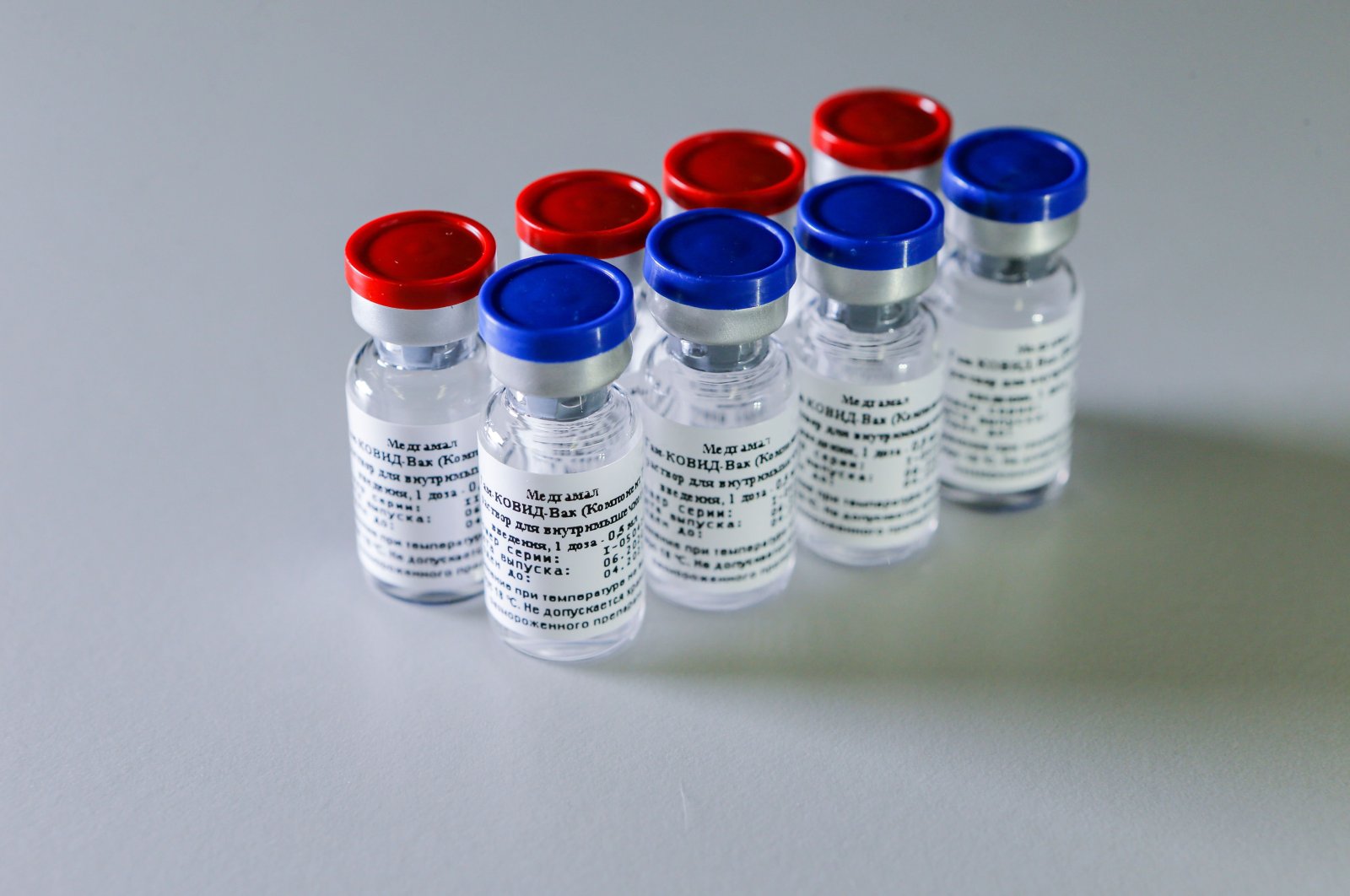 The vaccine against the coronavirus disease developed by the Gamaleya Research Institute of Epidemiology and Microbiology, Aug. 6, 2020. (Russian Direct Investment Fund via AFP)