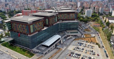 An aerial view of the Göztepe Professor Dr. Süleyman Yalçın City Hospital in Istanbul's Kadıköy district, Turkey, Sept. 5, 2020. (AA Photo)