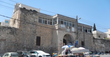 A photo of the Tahaffuzhane from afar, Hebron, southern West Bank, Sept. 3, 2020. (AA PHOTO)
