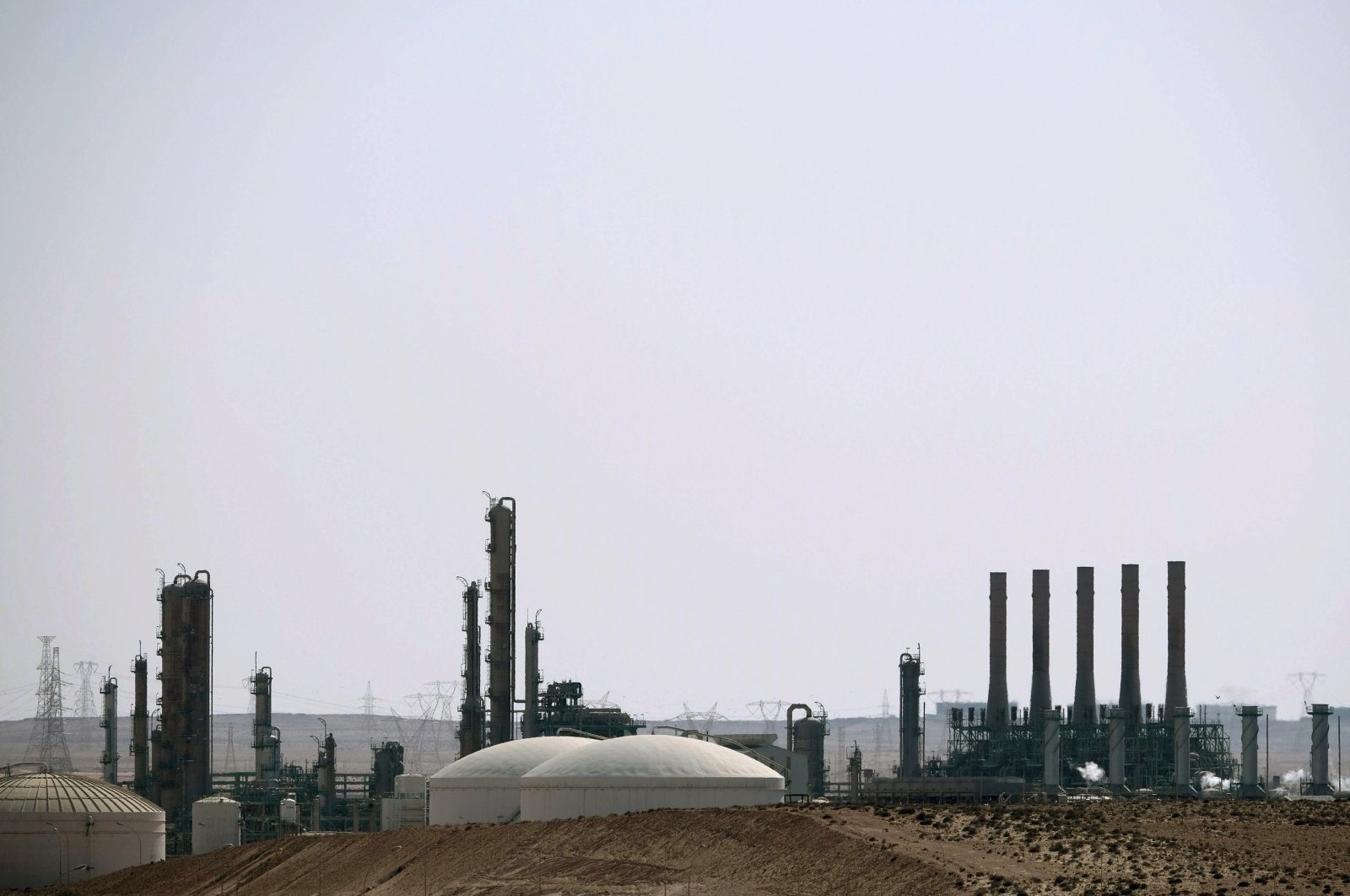 The Ras Lanuf Oil and Gas Company in Ras Lanuf, Libya, Aug. 18, 2020. (Reuters Photo)
