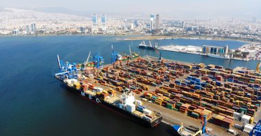 An aerial view of the Port of Izmir in western Turkey, July 10, 2018. (iStock Photo)
