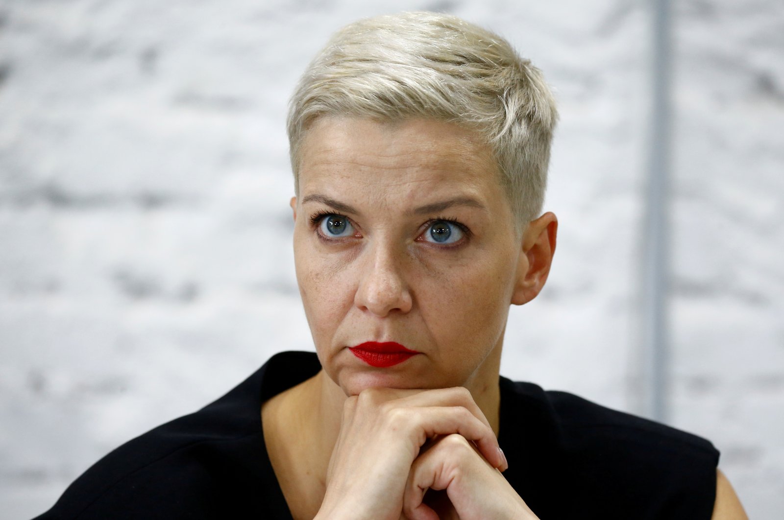 Politician and representative of the Coordination Council for members of the Belarusian opposition Maria Kolesnikova attends a news conference in Minsk, Belarus, Aug. 24, 2020. (Reuters Photo)