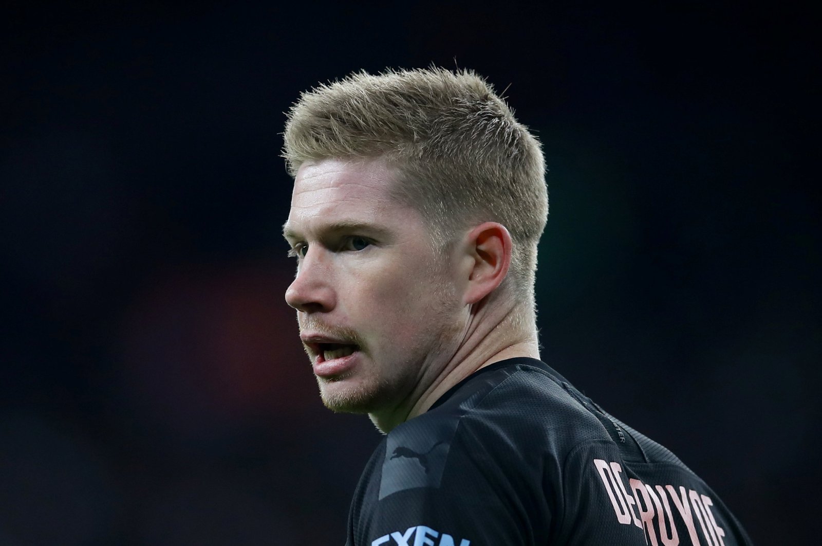 Manchester City's Kevin De Bruyne during the Carabao Cup Final against Aston Villa, Wembley Stadium, London, March 1, 2020. (REUTERS Photo)