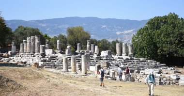 Historical structures in the Sanctuary of Hecate in Lagina, Muğla province, southwestern Turkey, Sept. 7, 2020. (AA Photo)