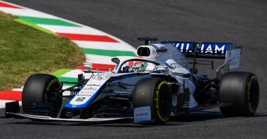 Williams driver George Russell during a practice session ahead of the Tuscan GP in Scarperia, Italy, Sept. 11, 2020. (AFP Photo)