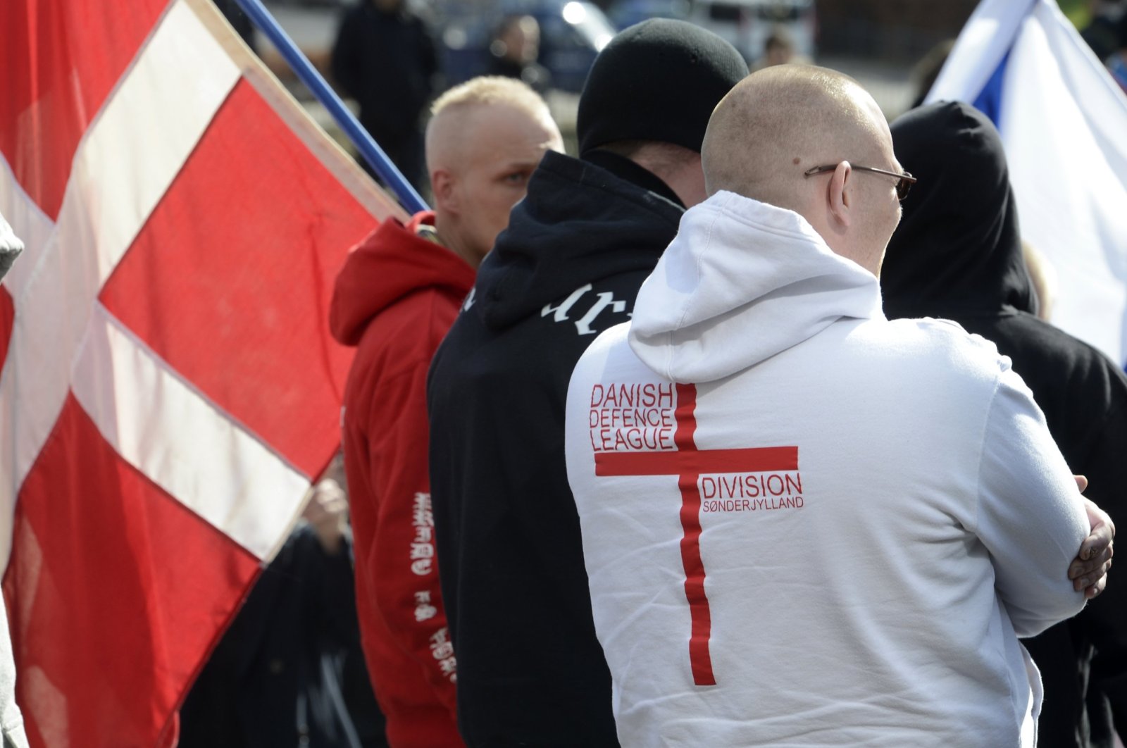 Members of the Danish Defense League gather during a demonstration of right-wing protestors, Aarhus, March 31, 2012. (Reuters File Photo)