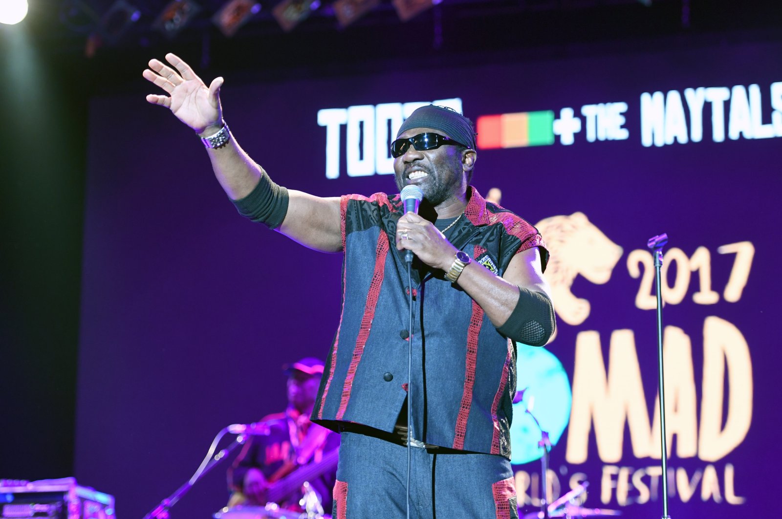 Jamaican singer Toots Hibbert of Toots and the Maytals performs at the Womad Festival at Charlton Park in Wiltshire on July 29, 2017 (Reuters Photo)