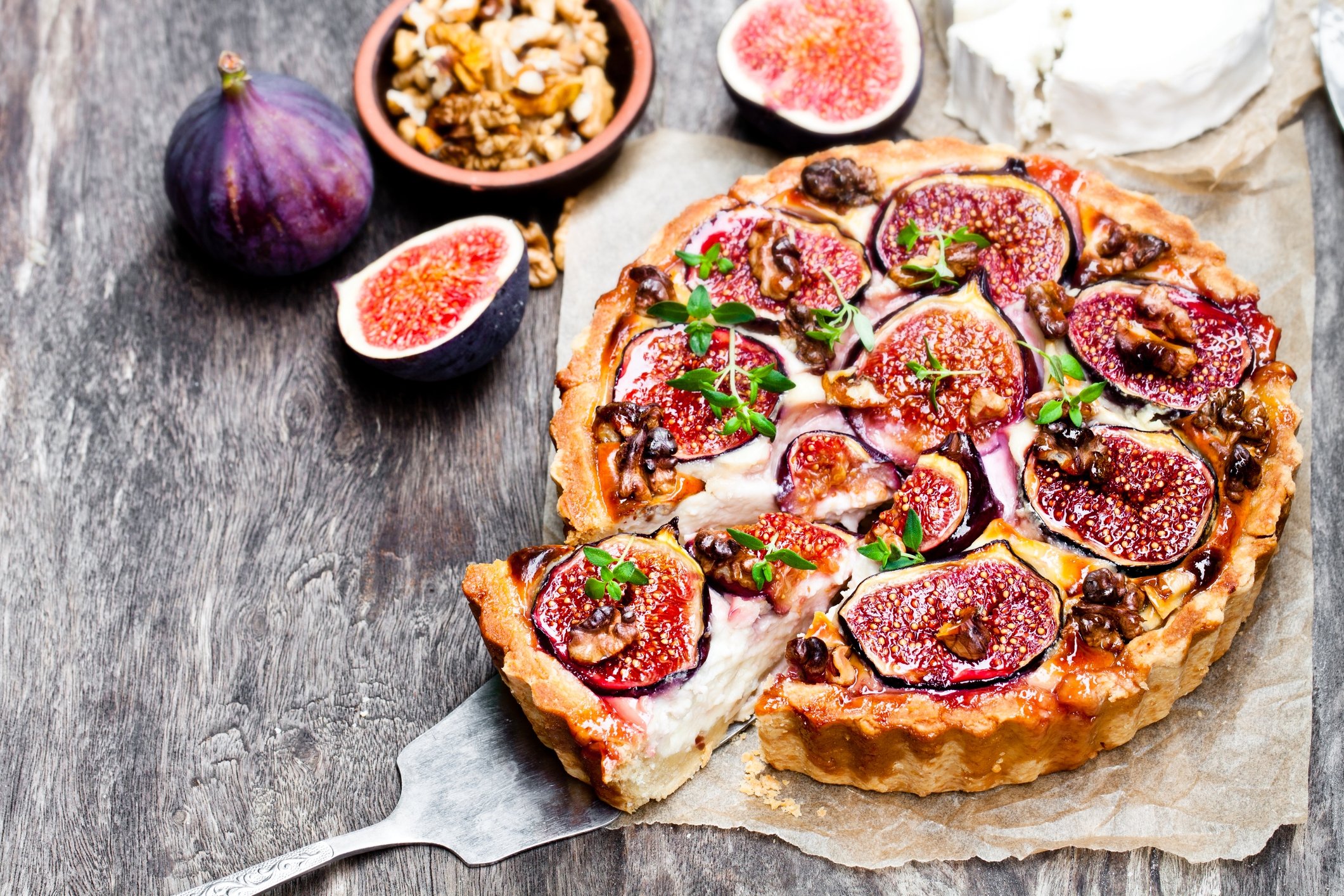 If pizza is not up your street, try topping off a goat cheese tart with some fresh figs. (iStock Photo)