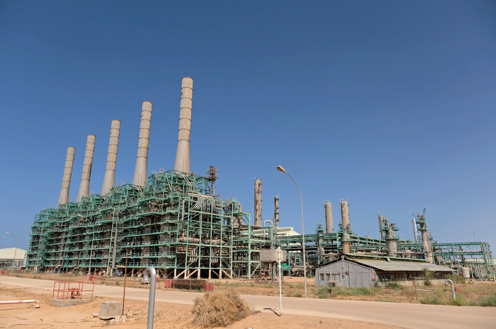 A view shows Ras Lanuf Oil and Gas Company in Ras Lanuf, Libya Aug. 18, 2020. (Reuters Photo)