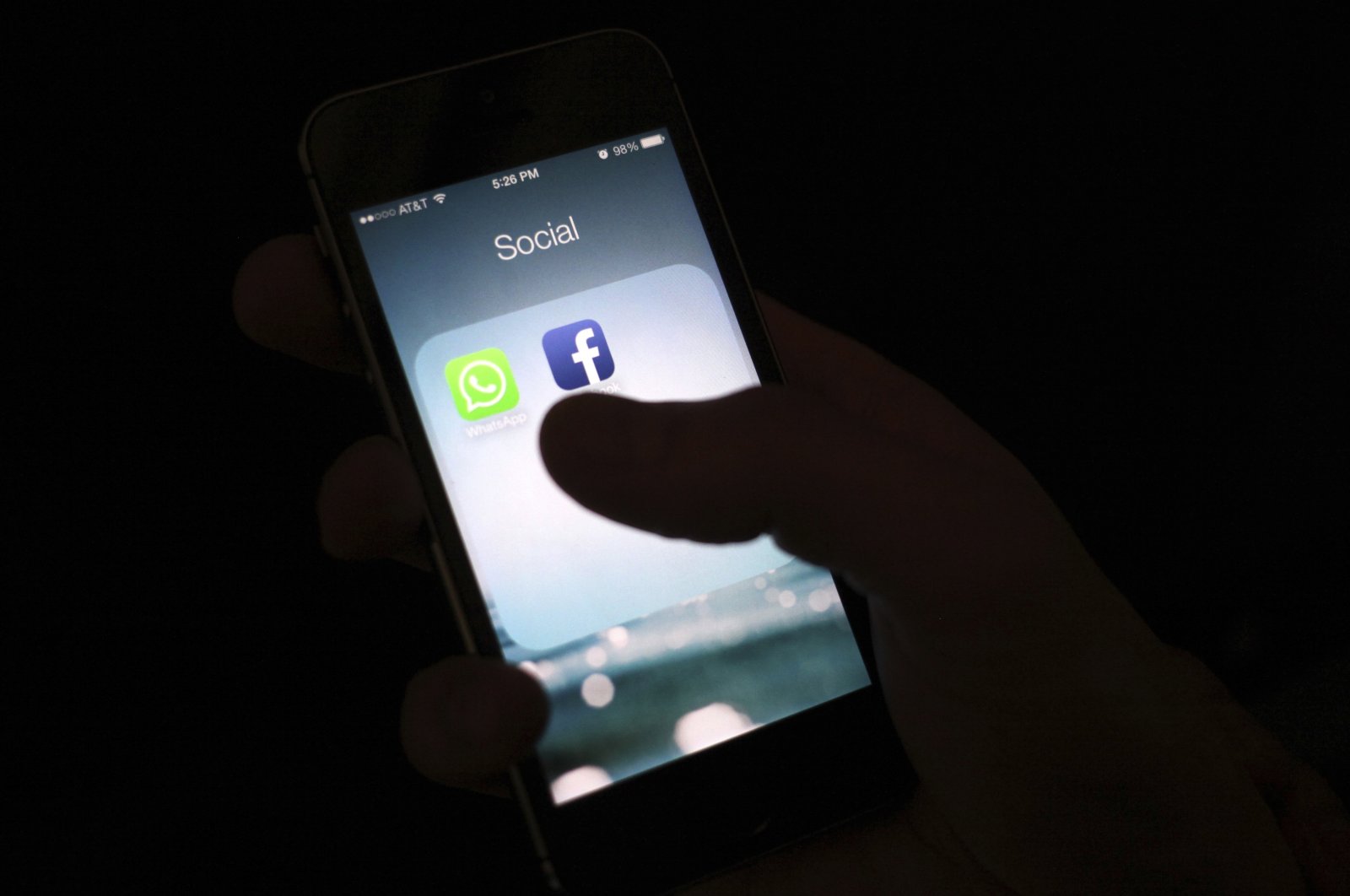  This Feb. 19, 2014, file photo shows the Facebook app icon on an iPhone in New York. (AP File Photo)