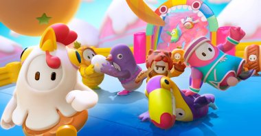 Characters from the Fall Guys title from Tonic Games are seen in this handout picture, Aug. 26, 2020. (Fall Guys - Mediatonic/Handout via REUTERS)