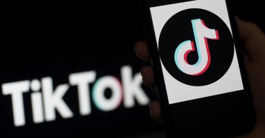Social media application TikTok's logo is displayed on the screen of an iPhone in Arlington, U.S., April 13, 2020. (AFP Photo)
