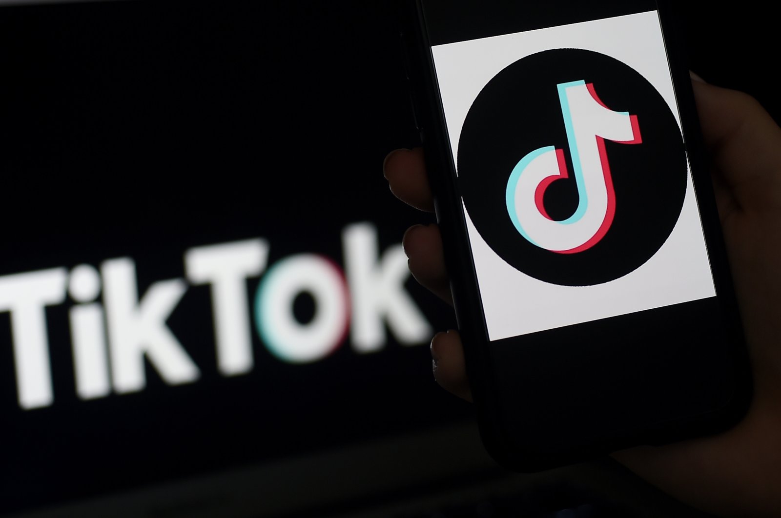 Social media application TikTok's logo is displayed on the screen of an iPhone in Arlington, U.S., April 13, 2020. (AFP Photo)