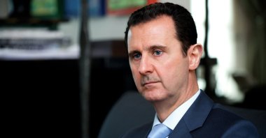 A handout picture released by the Syrian Arab News Agency (SANA) shows Bashar Assad giving an interview to the Eterarna Novina Czech newspaper in Damascus on Jan. 15, 2015. (AFP Photo)