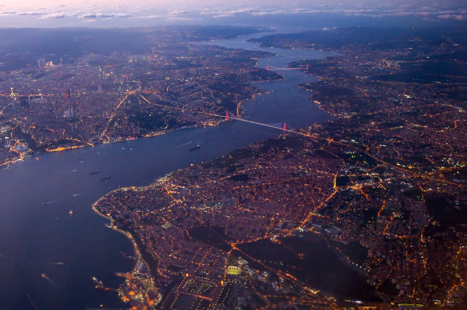 An aerial view of the metropolis of Istanbul, Turkey, Aug. 20, 2019. (AA Photo)