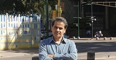 Hayri Küçükyavuz is running for election to become the first Turkish deputy of Venezuela, Caracas, Sept.16, 2020. (AA)