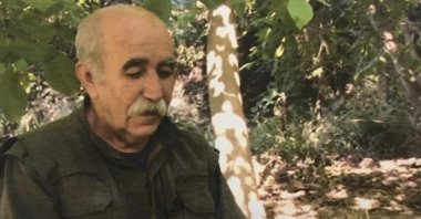 A photo of prominent PKK terrorist Ali Haydar Kaytan, possibly in northern Iraq's Qandil Mountains. (DHA Photo)