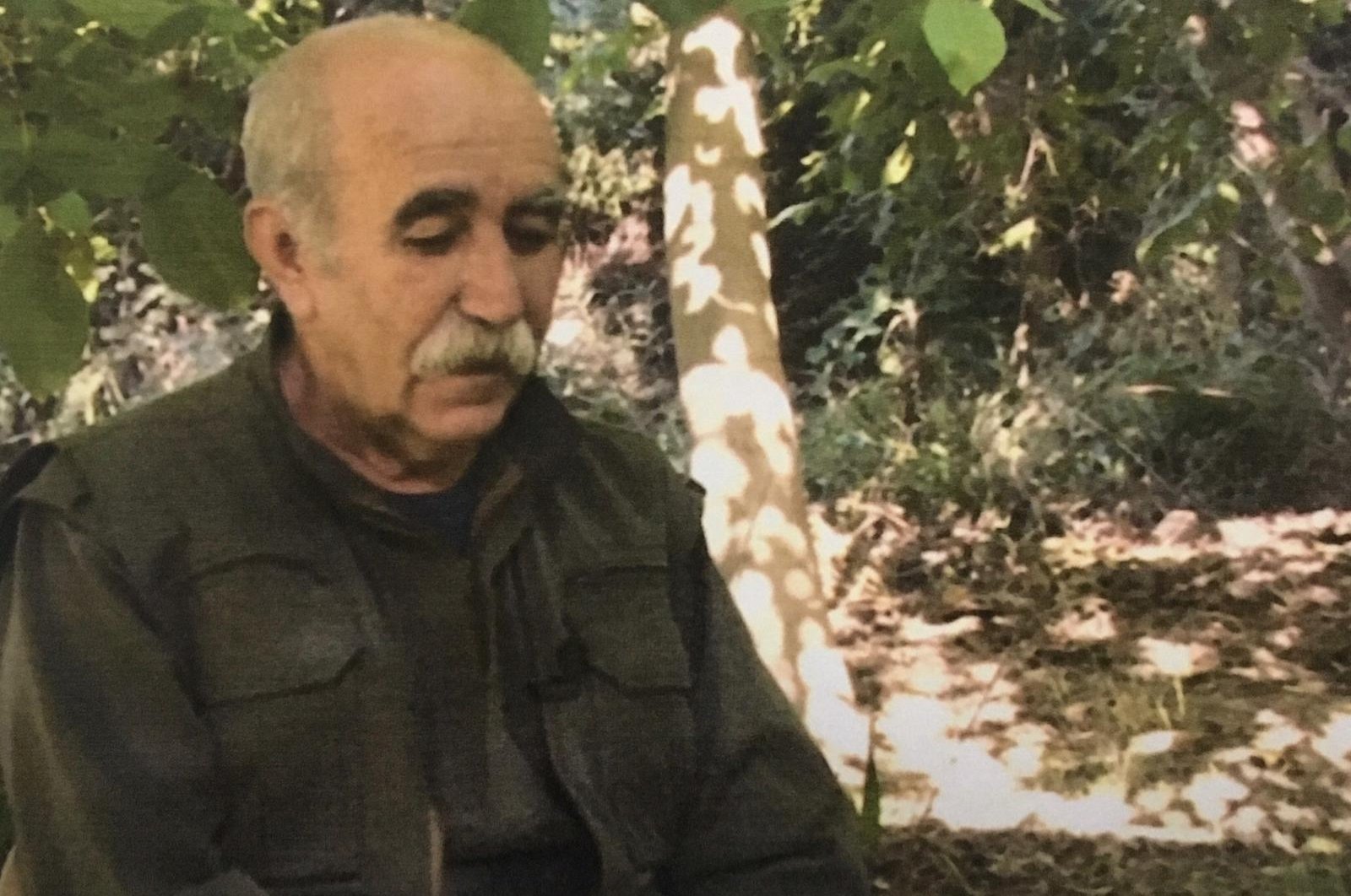 A photo of prominent PKK terrorist Ali Haydar Kaytan, possibly in northern Iraq's Qandil Mountains. (DHA Photo)