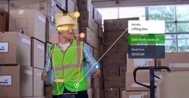 Artificial intelligence-supported cameras will monitor occupational safety in factories. (Photo courtesy of Intenseye)