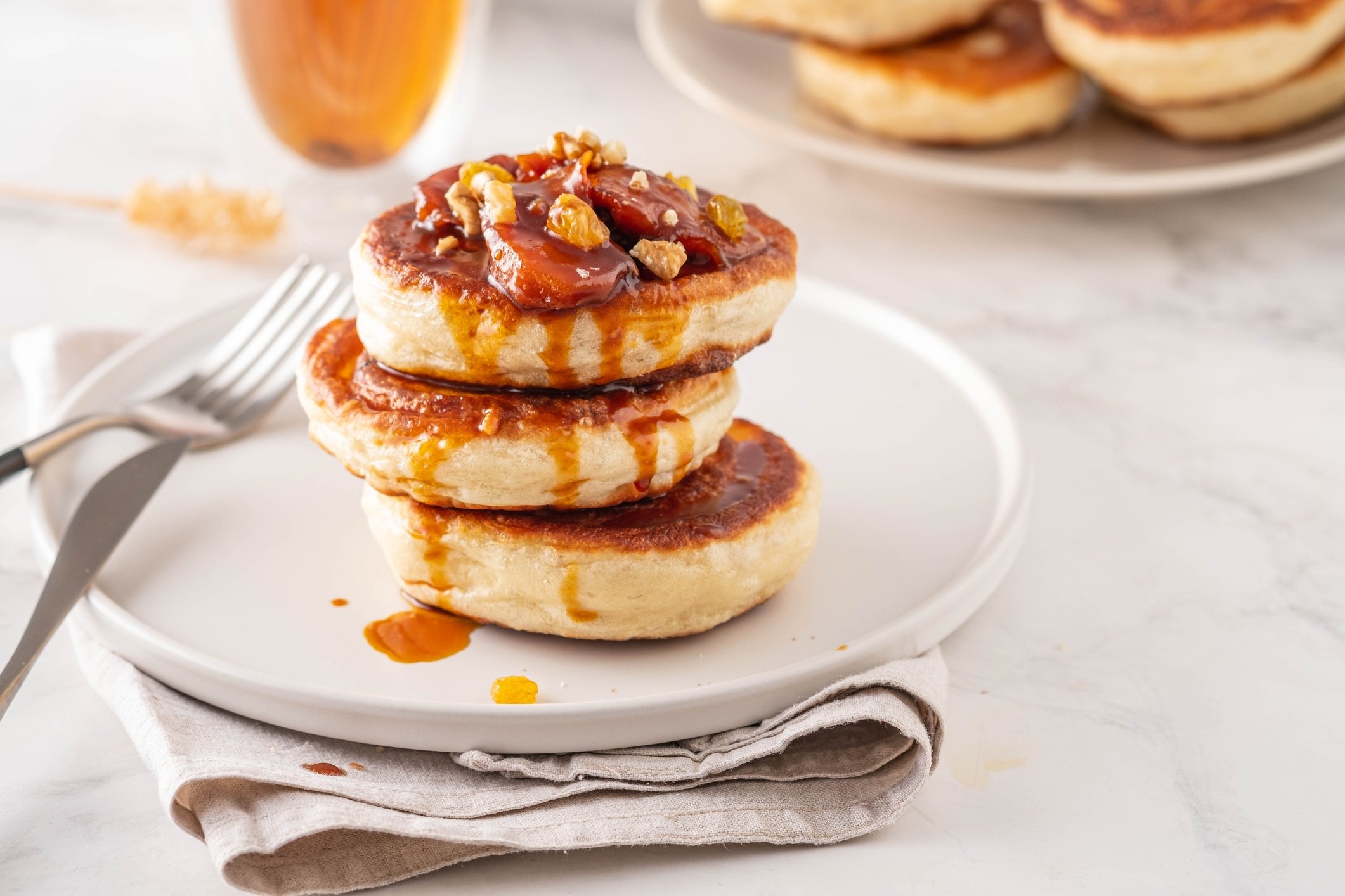 Apples, honey and cinnamon could be a great addition to tiny Dutch pancakes. (iStock Photo)