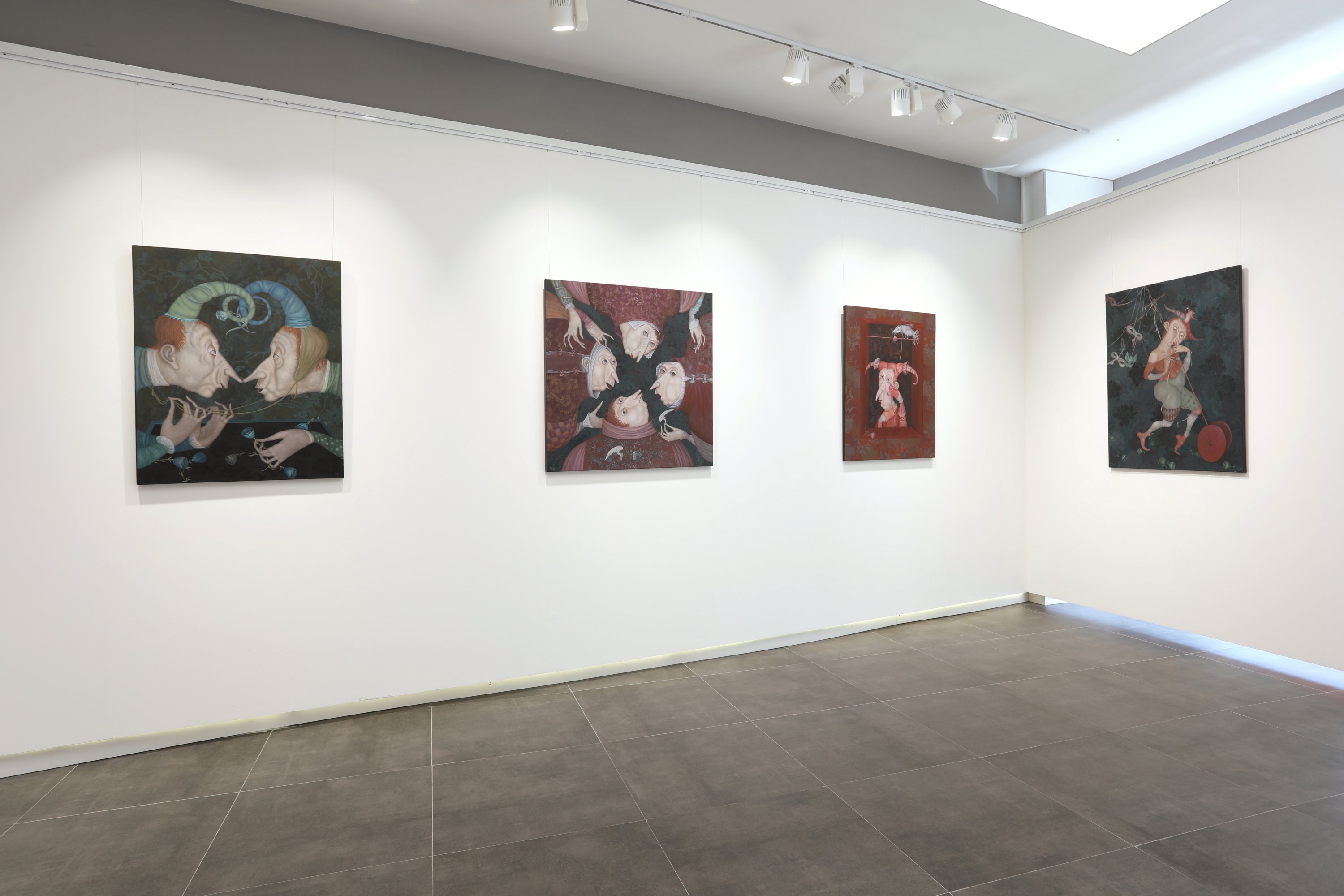 A general view of the exhibition at Galeri 77, Istanbul.