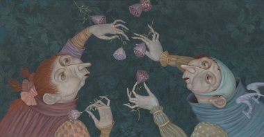 Evgenia Sarkissian, “Miracle," 2019, oil on canvas, 50 by 100 centimeters.