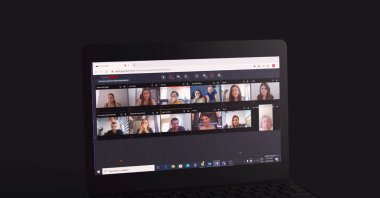 A total of 700 meetings were held via the BizBize app during the SEDEC Talks between Sept. 15-17. (AA Photo)