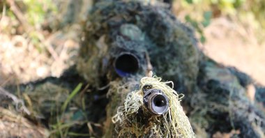 A Turkish soldier takes part in Operation Lightning-12 against terrorists in Bitlis, eastern Turkey, Sept.18, 2020 (AA Photo)