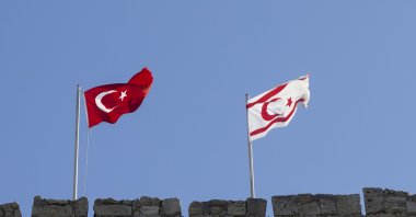 Turkish and Turkish Republic of Northern Cyprus (TRNC) flags wave side by side in this undated photo. (AA File Photo)